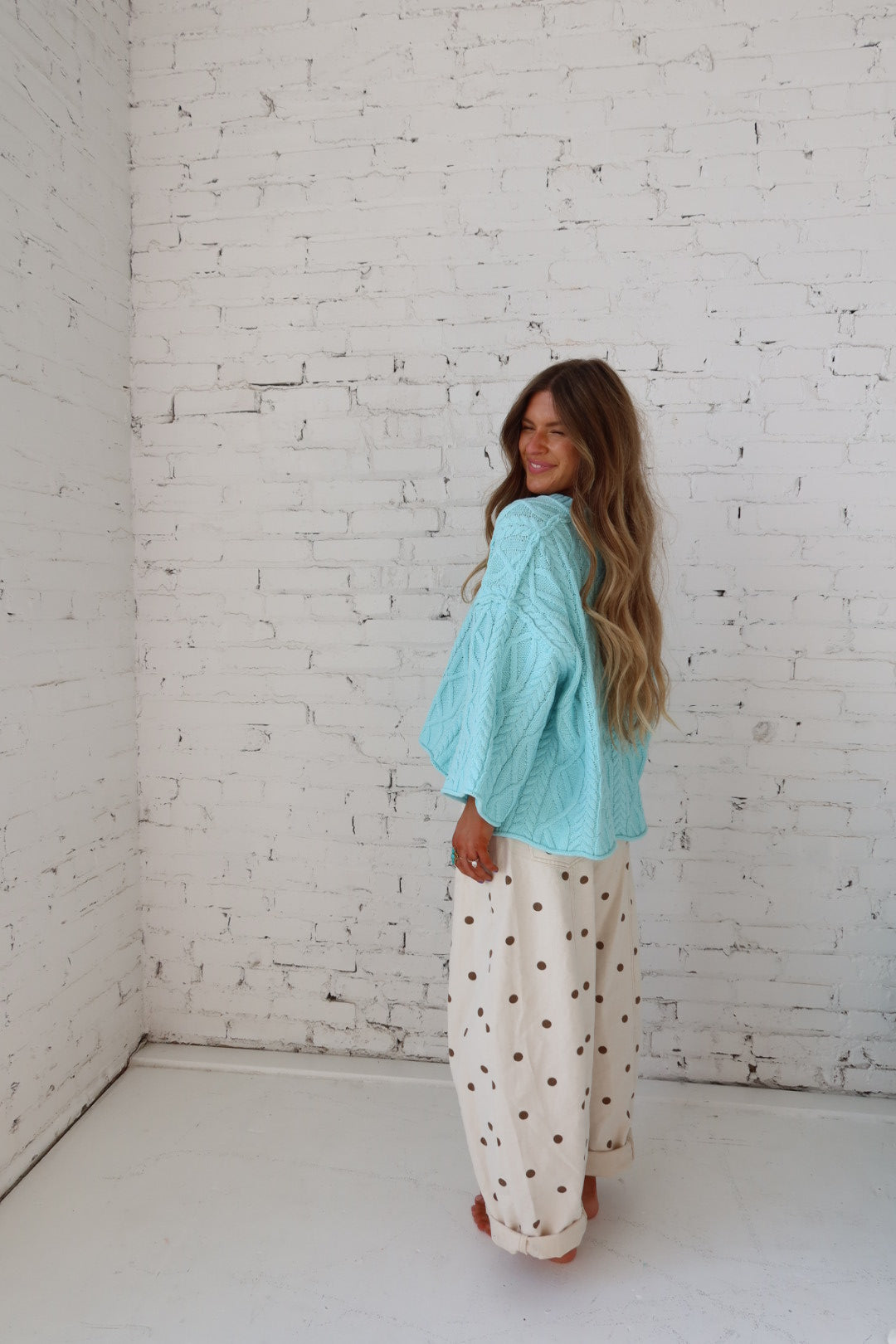 Drift Away Cable Knit Sweater