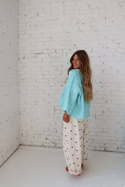 Drift Away Cable Knit Sweater