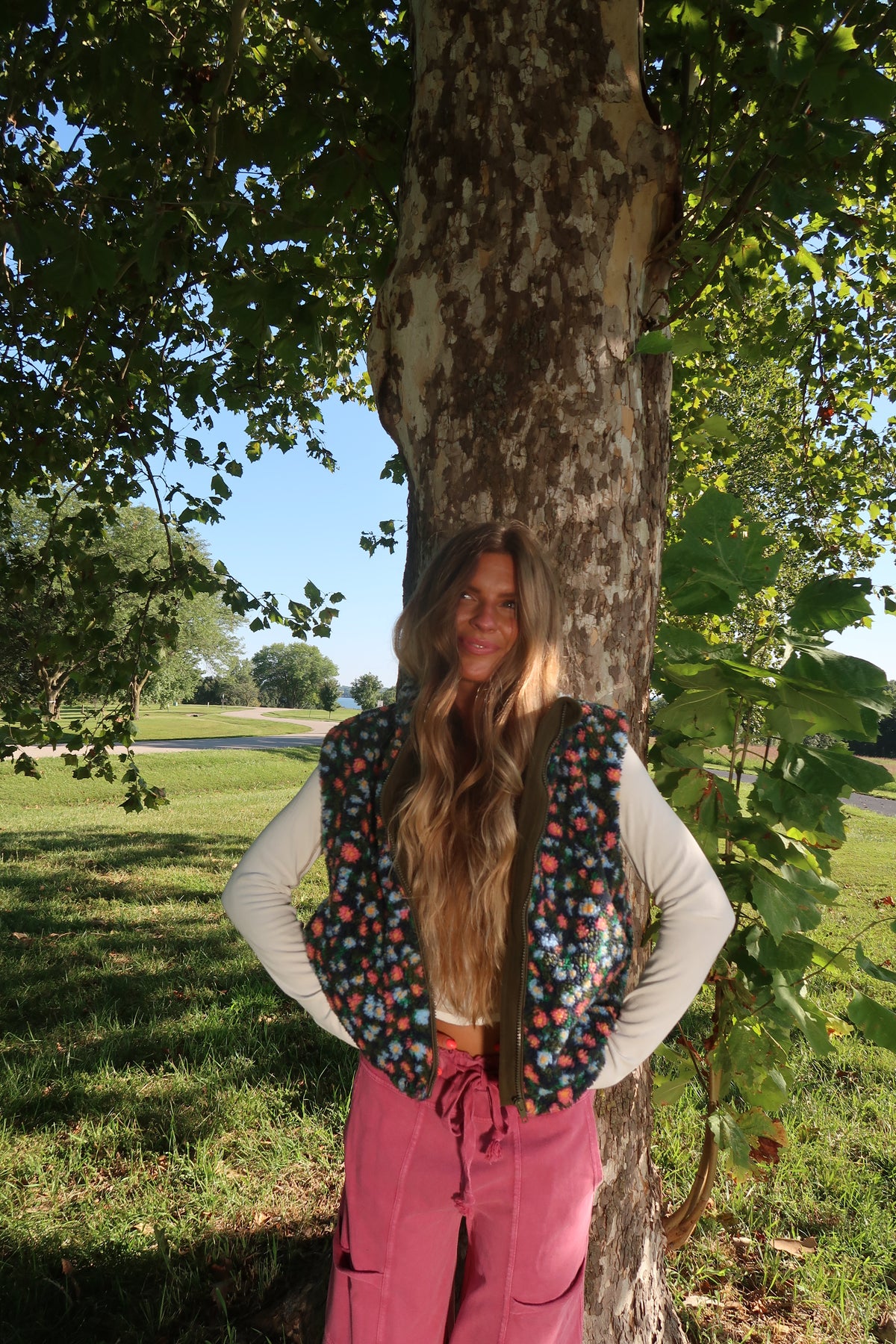 Autumn Bloom Sherpa Vest