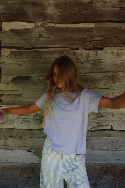Grey Boxy Tee