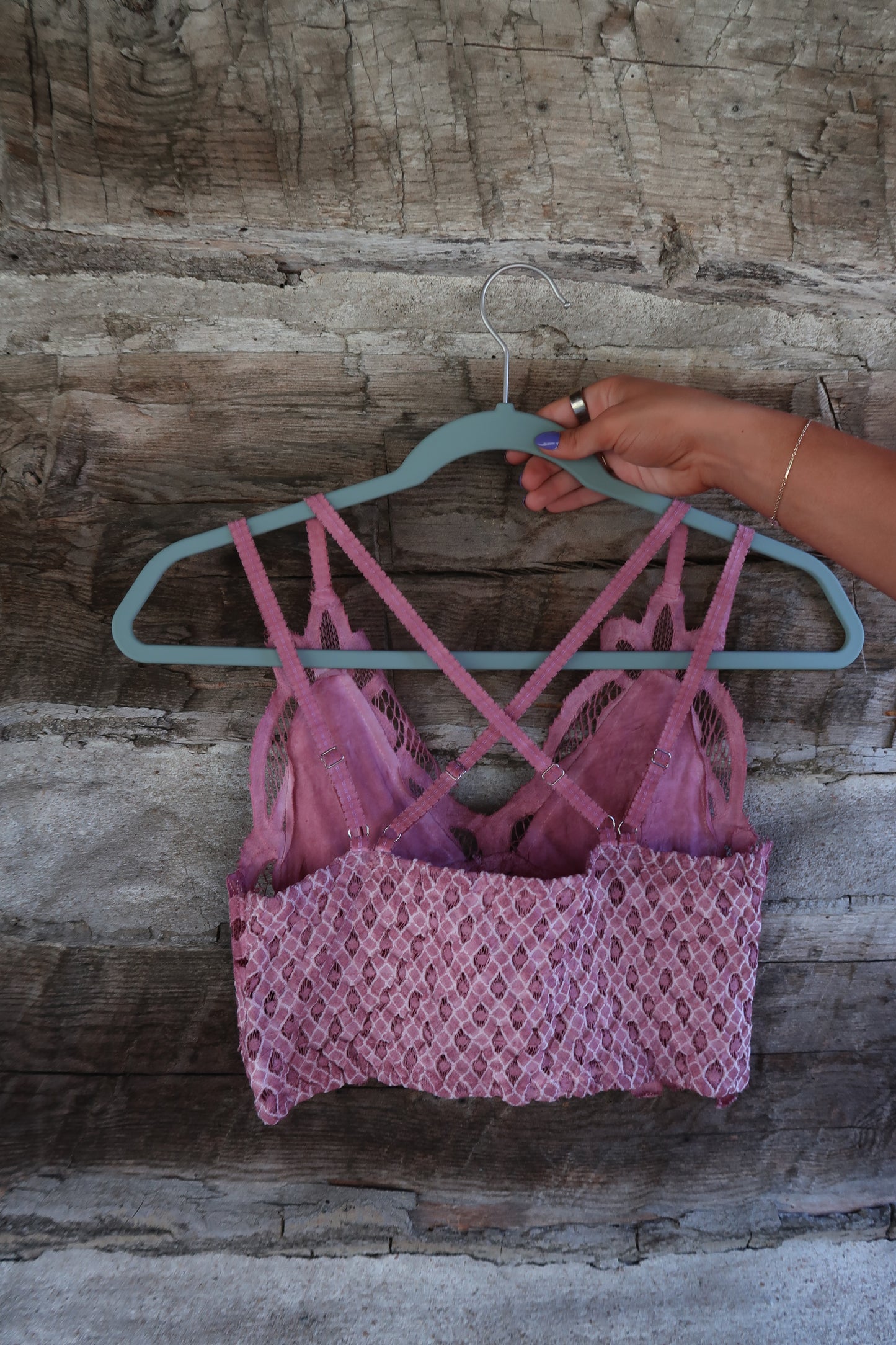Dusty Rose Lace Bralette