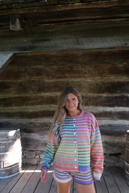 Crisp Air Stripe Cardigan