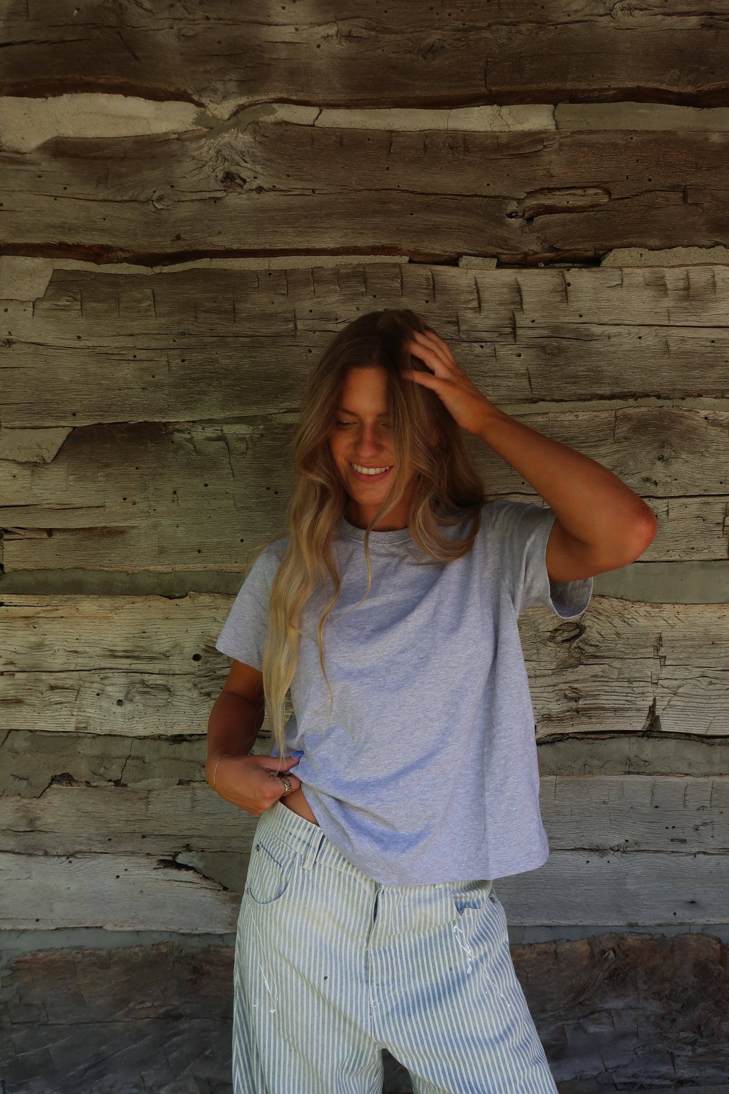 Grey Boxy Tee