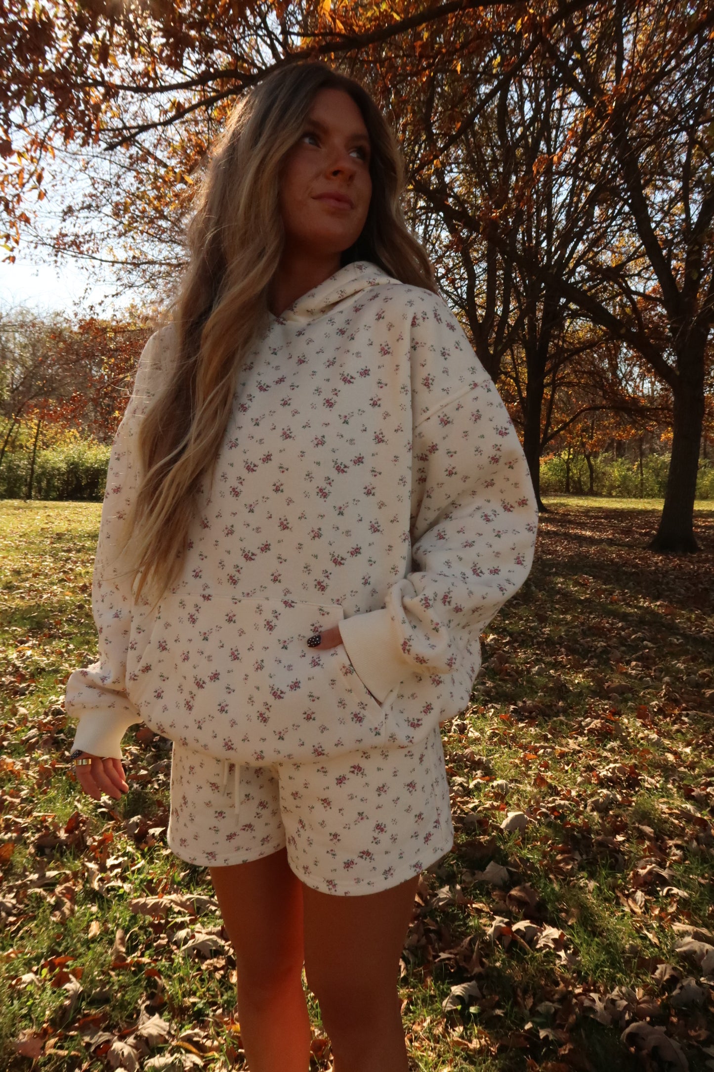 Ditsy Cloud Hoodie