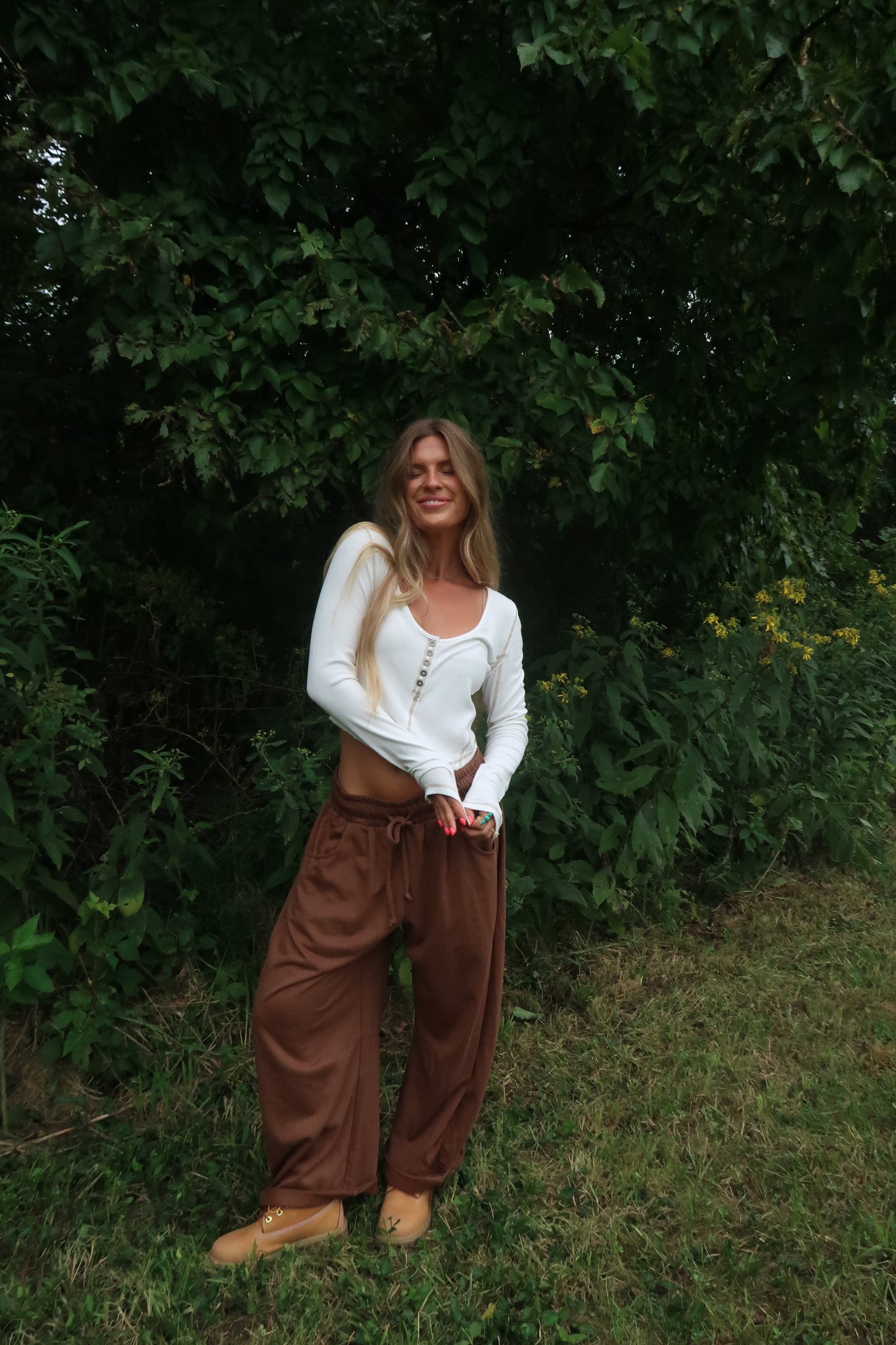 Vanilla Ice Cream Crop Long Sleeve