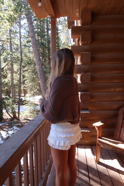 Coffee Shrug Cardigan