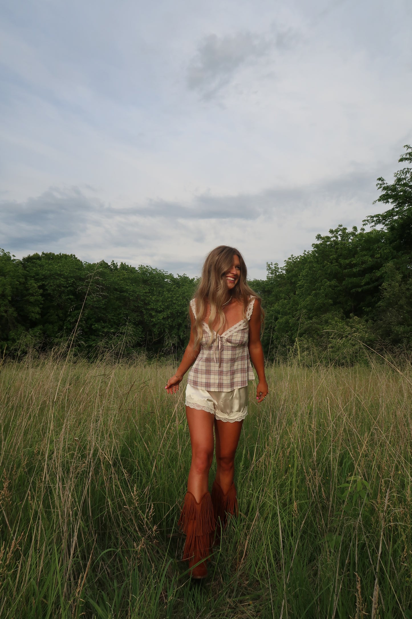 Penny Plaid Tank