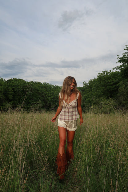Penny Plaid Tank