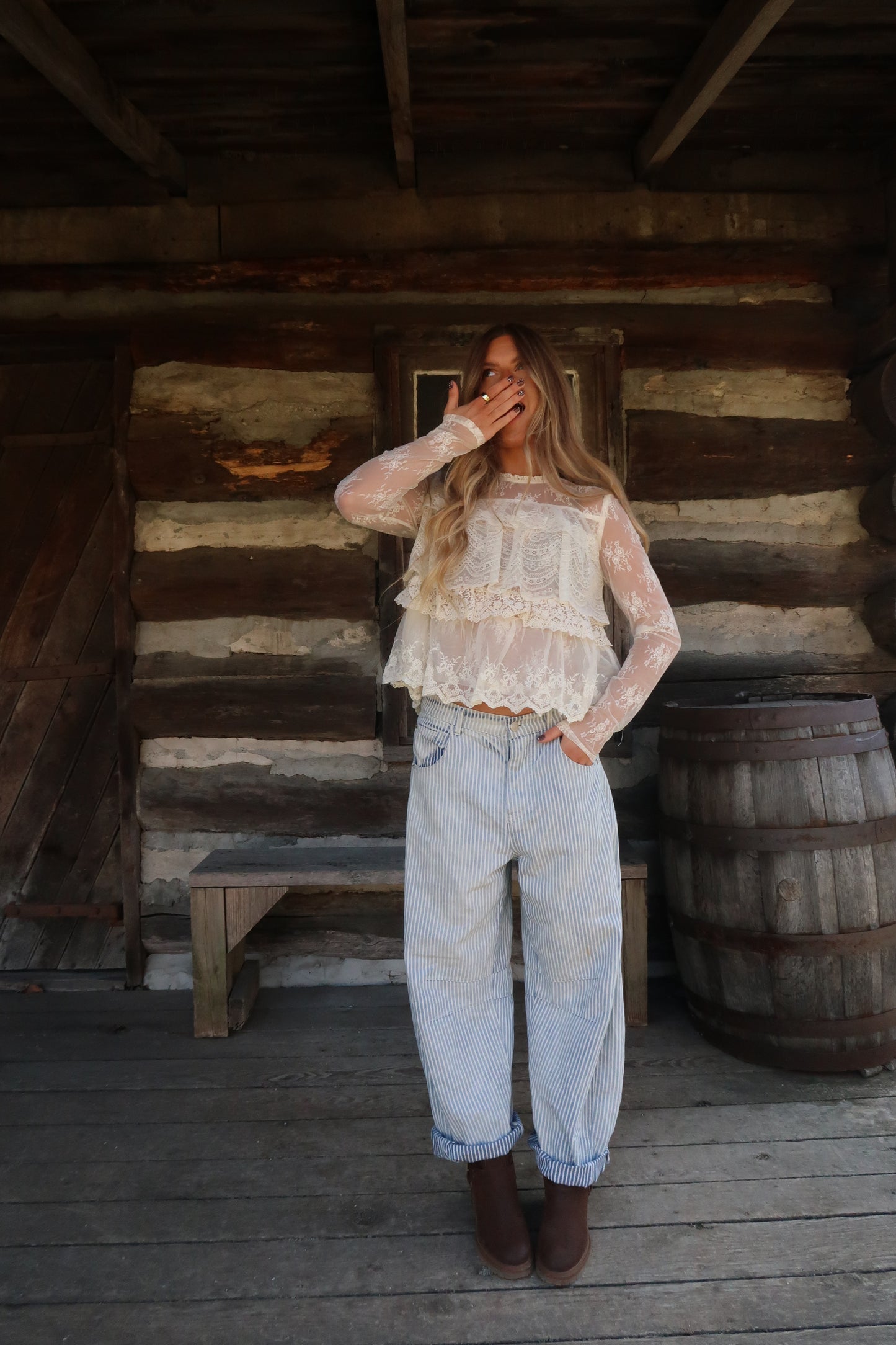 Love & Lace Tiered Long Slv