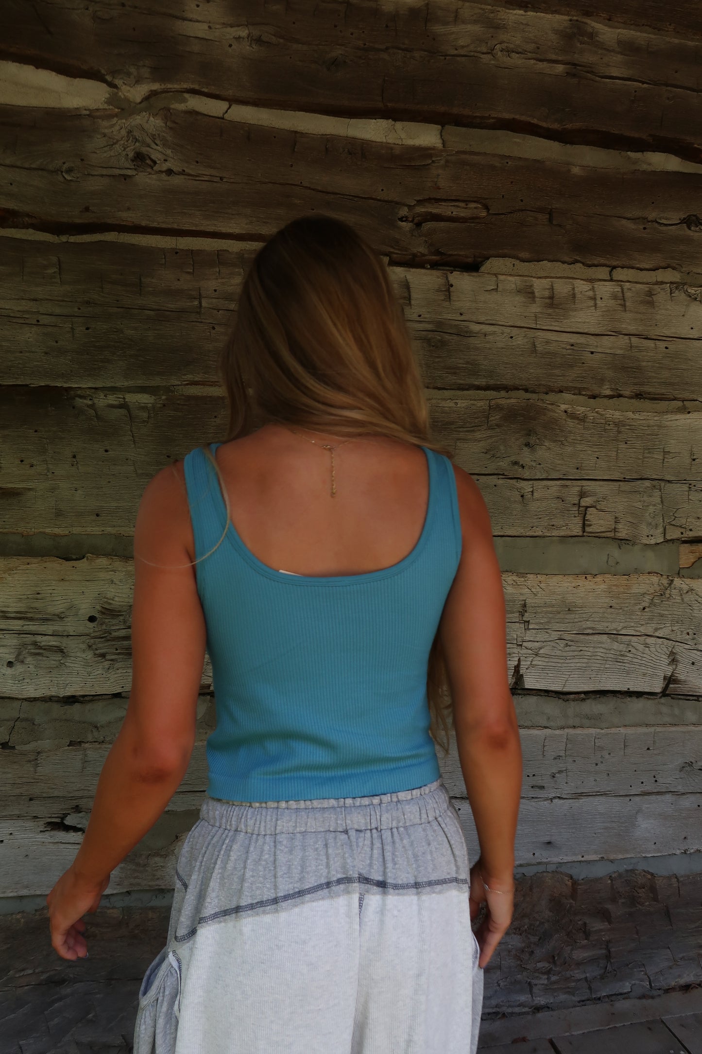 Oasis Blue Seamless Tank