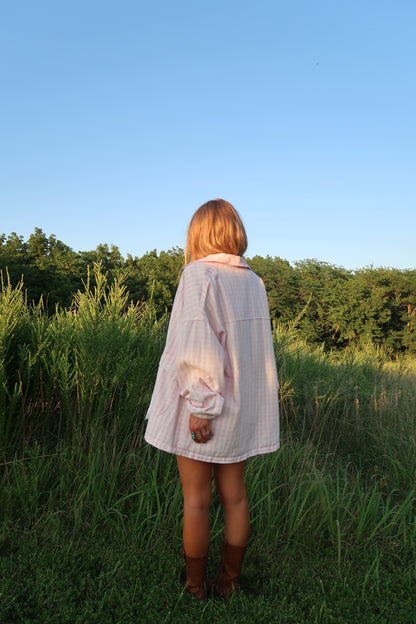 Blooming Gingham Barn Jacket