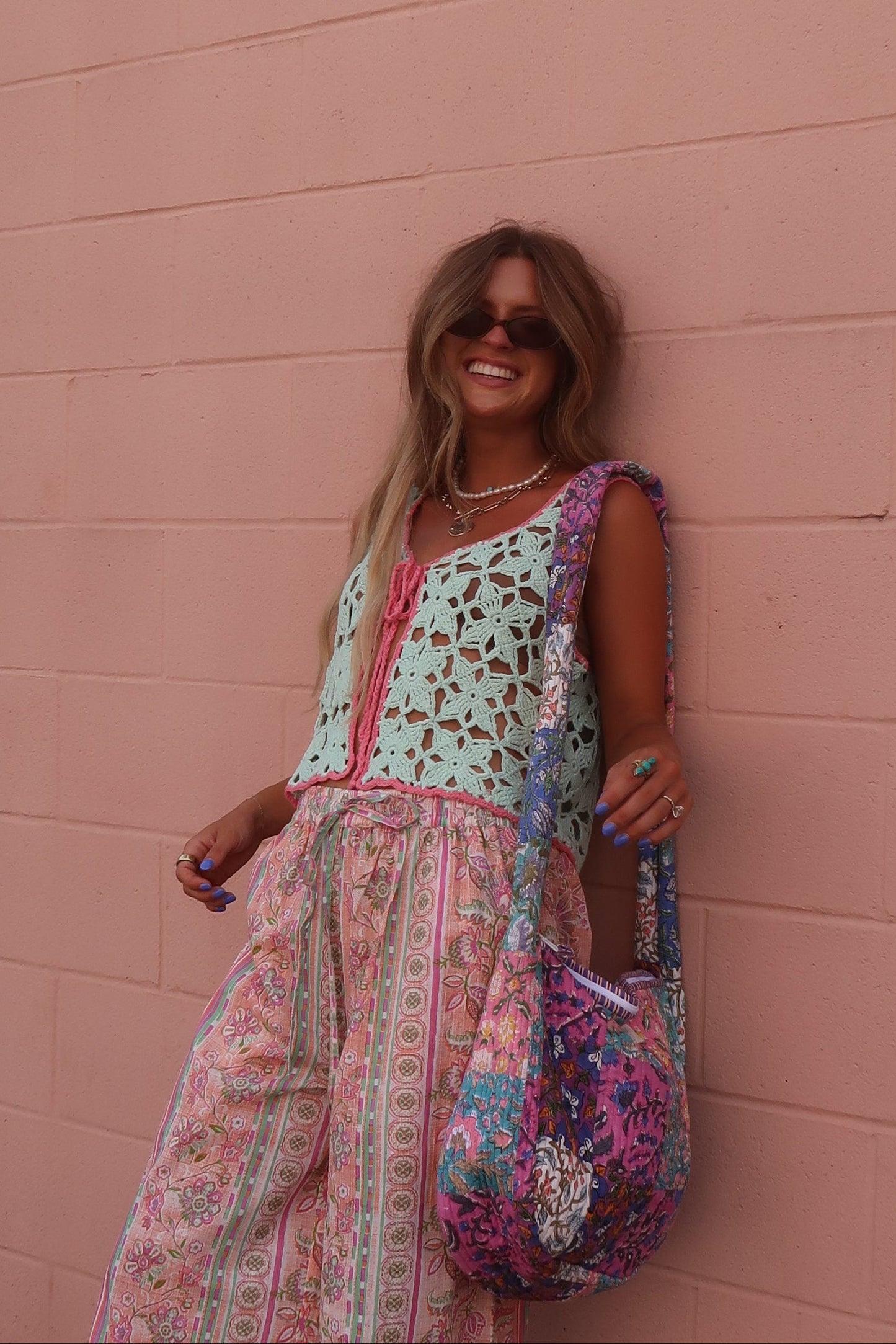 Mint Crochet Tank