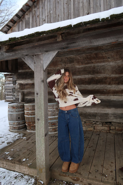 Moo Cable Knit Sweater