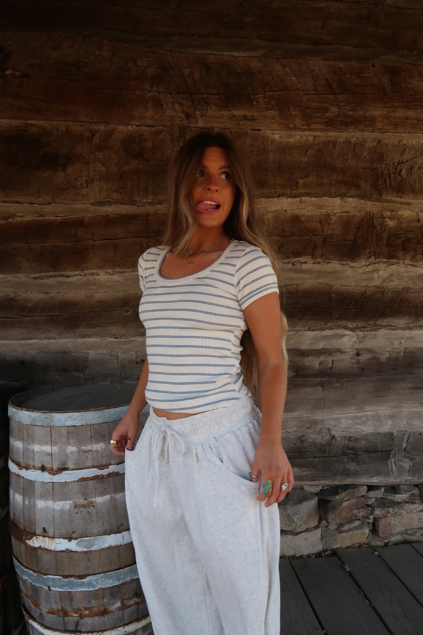 Easy Sunday Stripe Tee