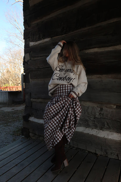 Pecan Pie Maxi Skirt