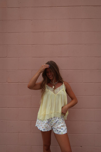 Lemon Lace Tank