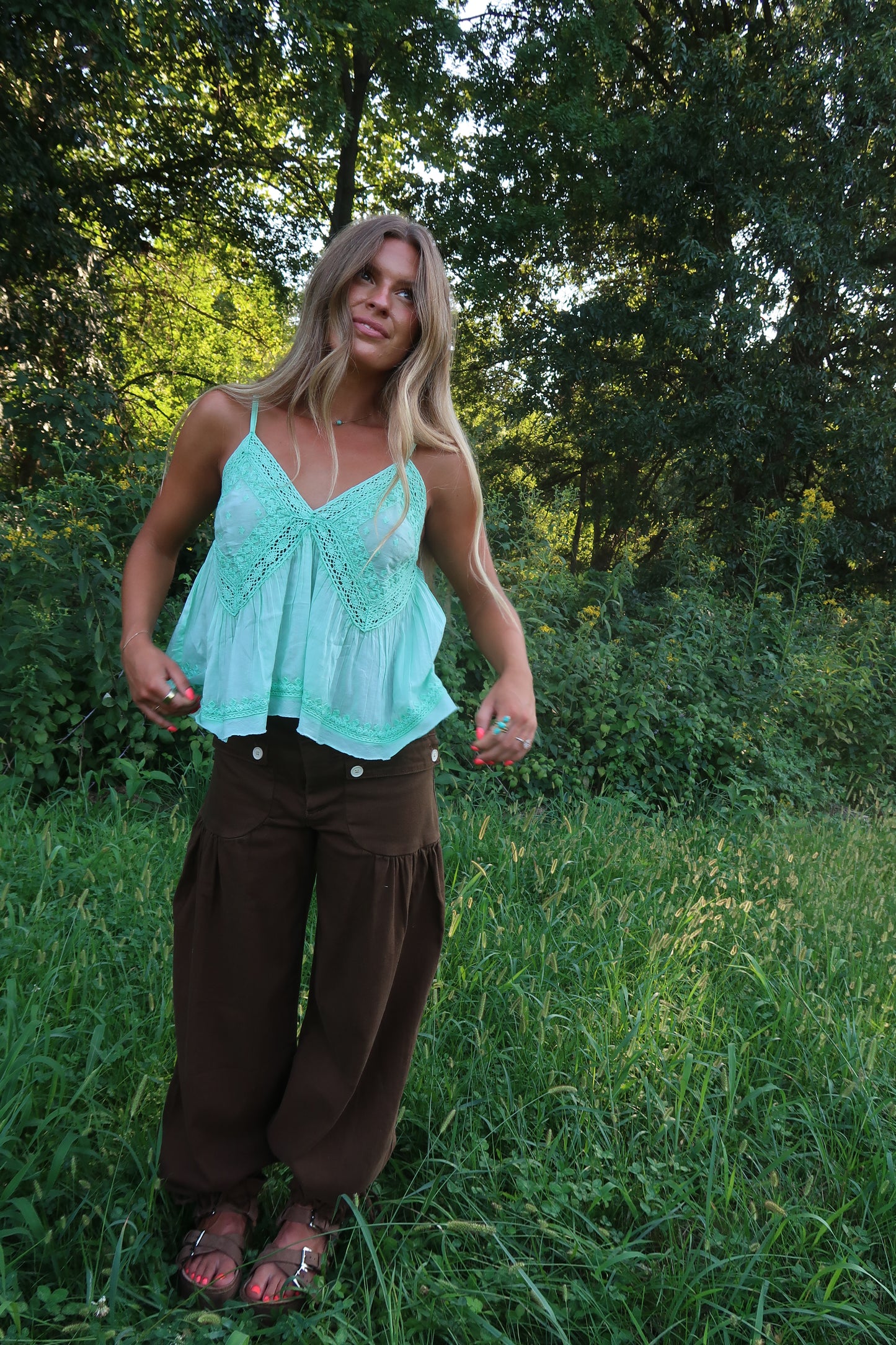 Aqua Arlo Boho Tank