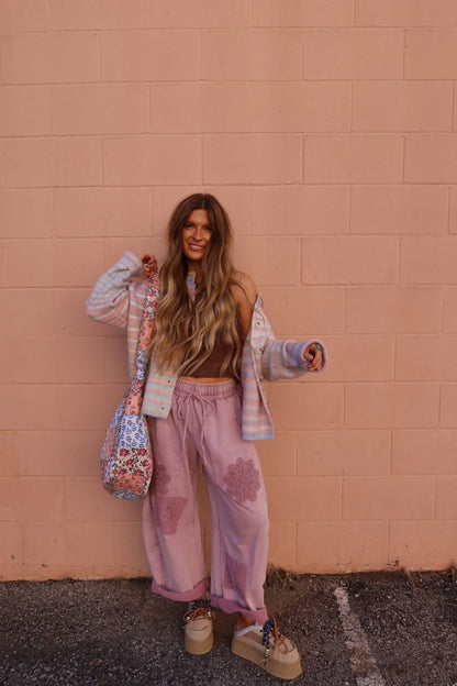 BonBon Crochet Barrel Sweats