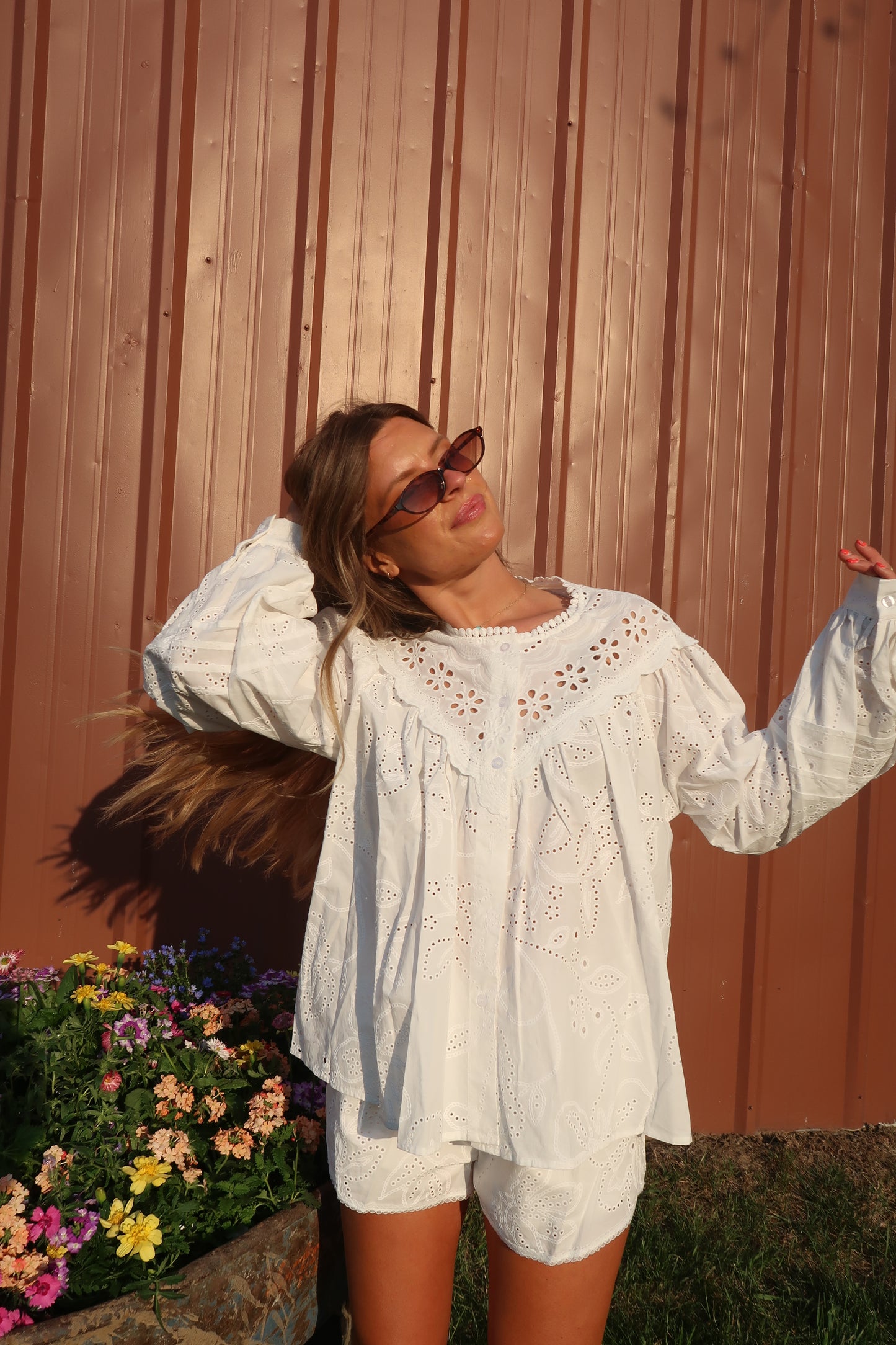 Milo Eyelet Top