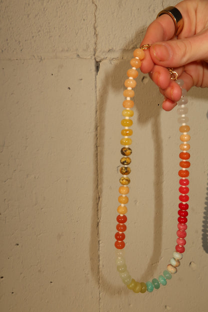 Goldie Agate Beaded Necklace