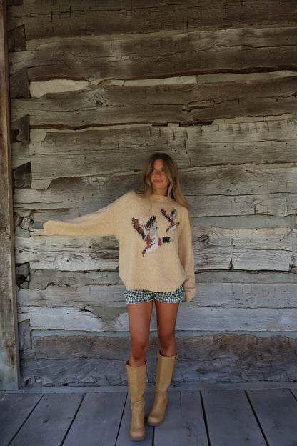 Camel Flying Duck Sweater