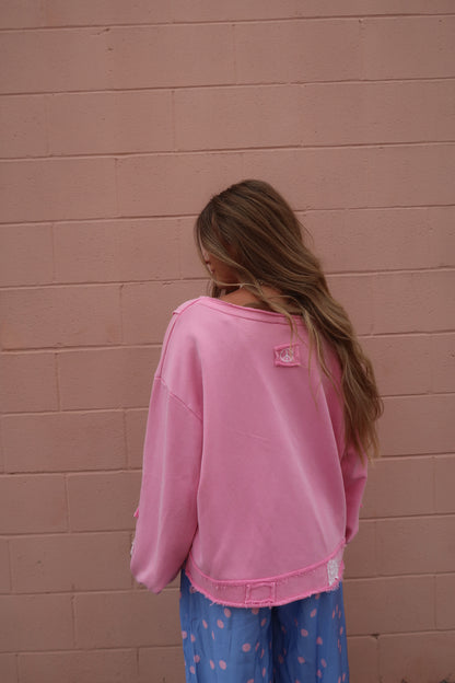 Sweet as Candy Crossover Reversible Crewneck