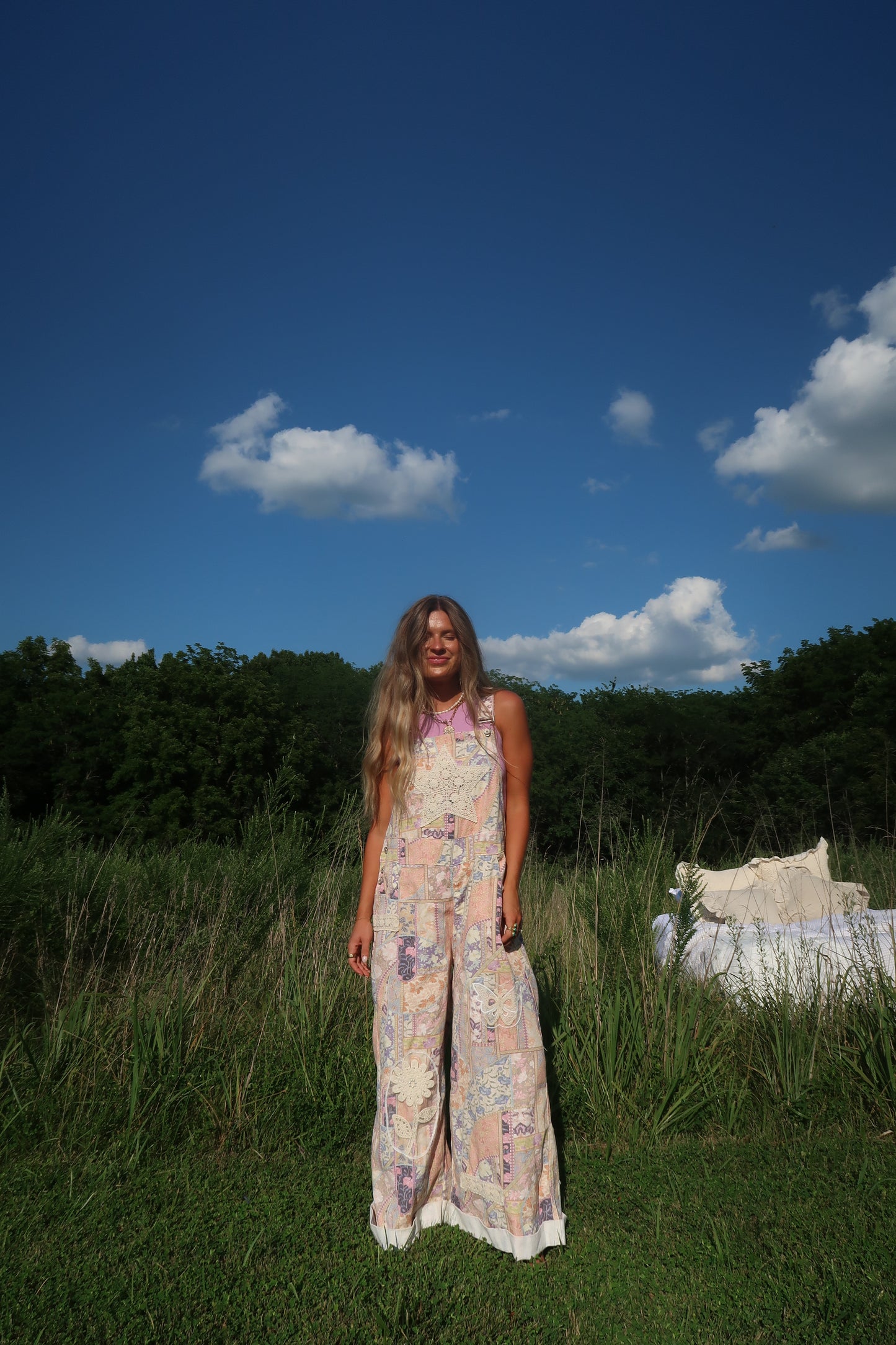 Sweet Dreams Patchwork Overalls
