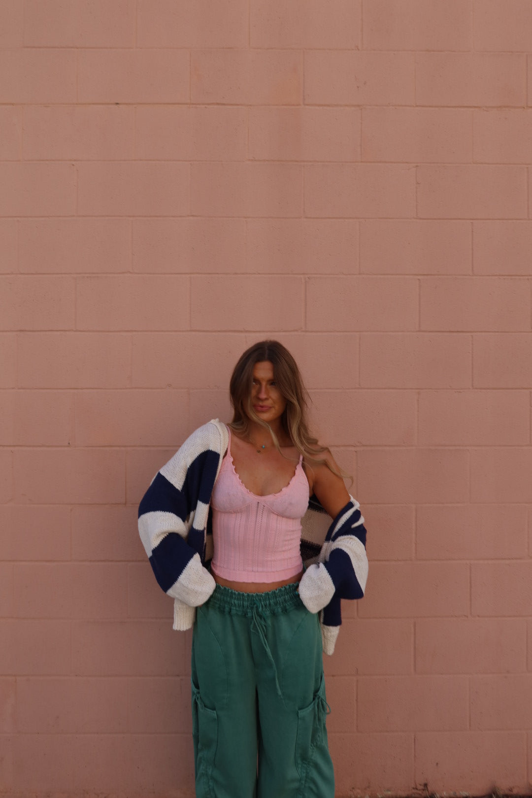 Powder Pink Seamless Layering Tank