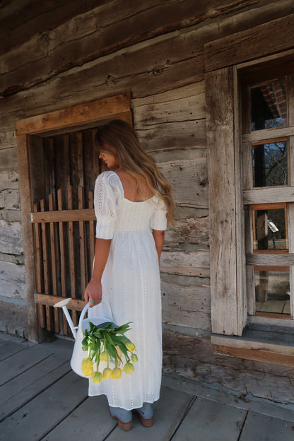 Lilly Eyelet Midi Dress