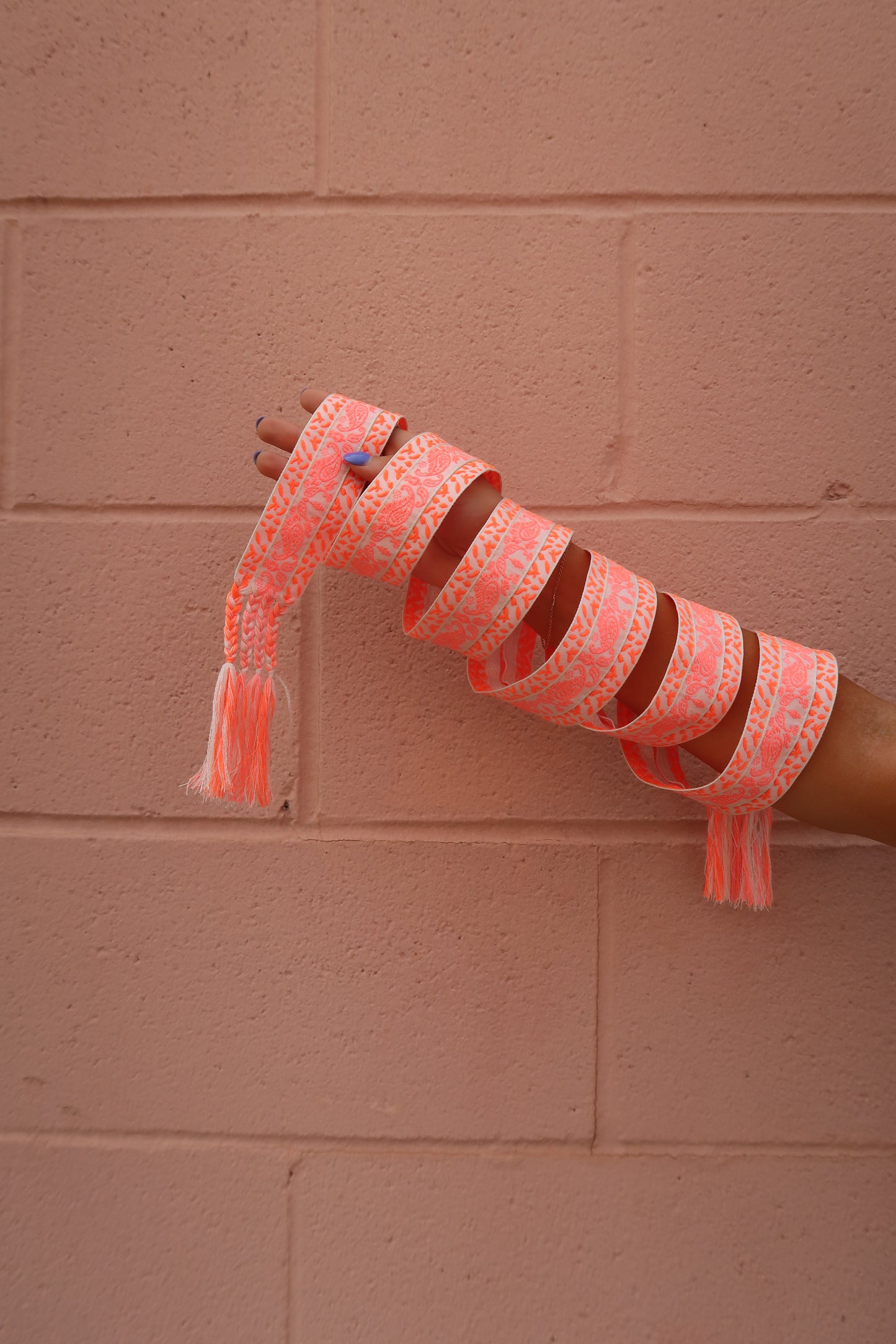 Orange Paisley Belt