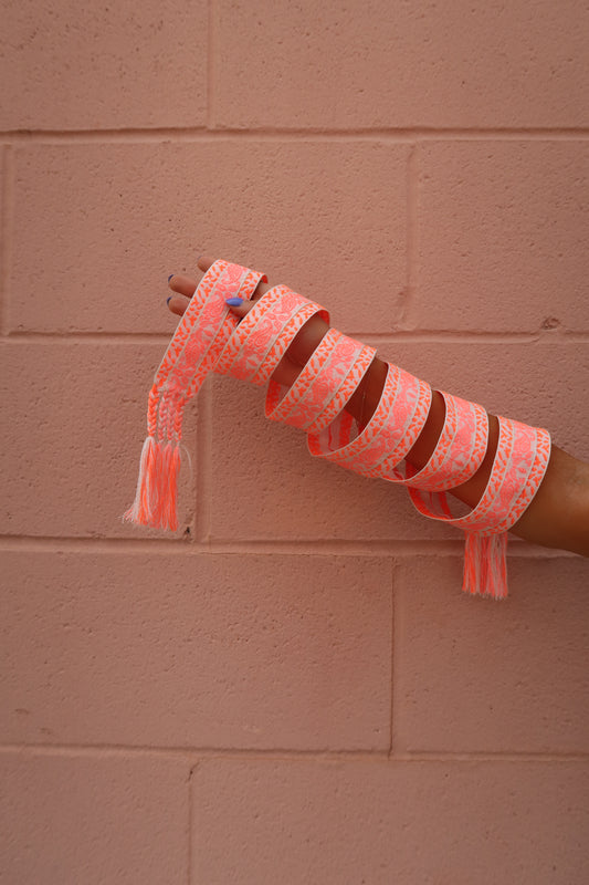 Orange Paisley Belt