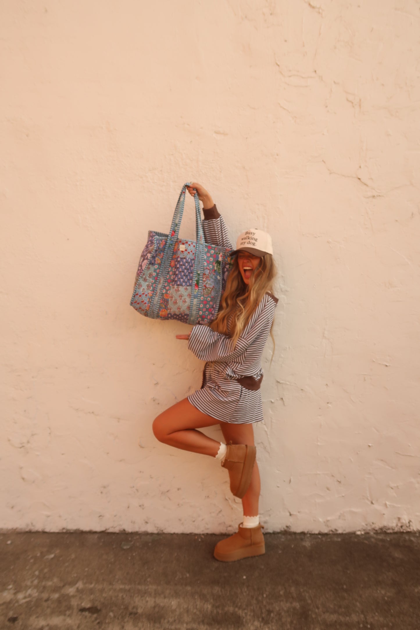 Loretta Quilted Tote Bag