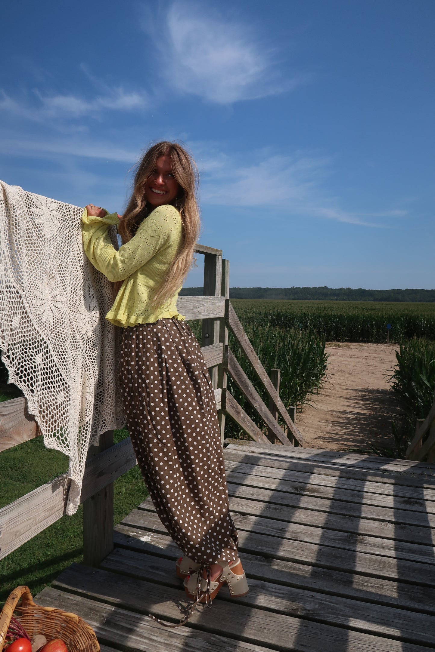 Rye Dot Bubble Pants