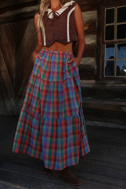 Candyland Tiered Maxi Skirt