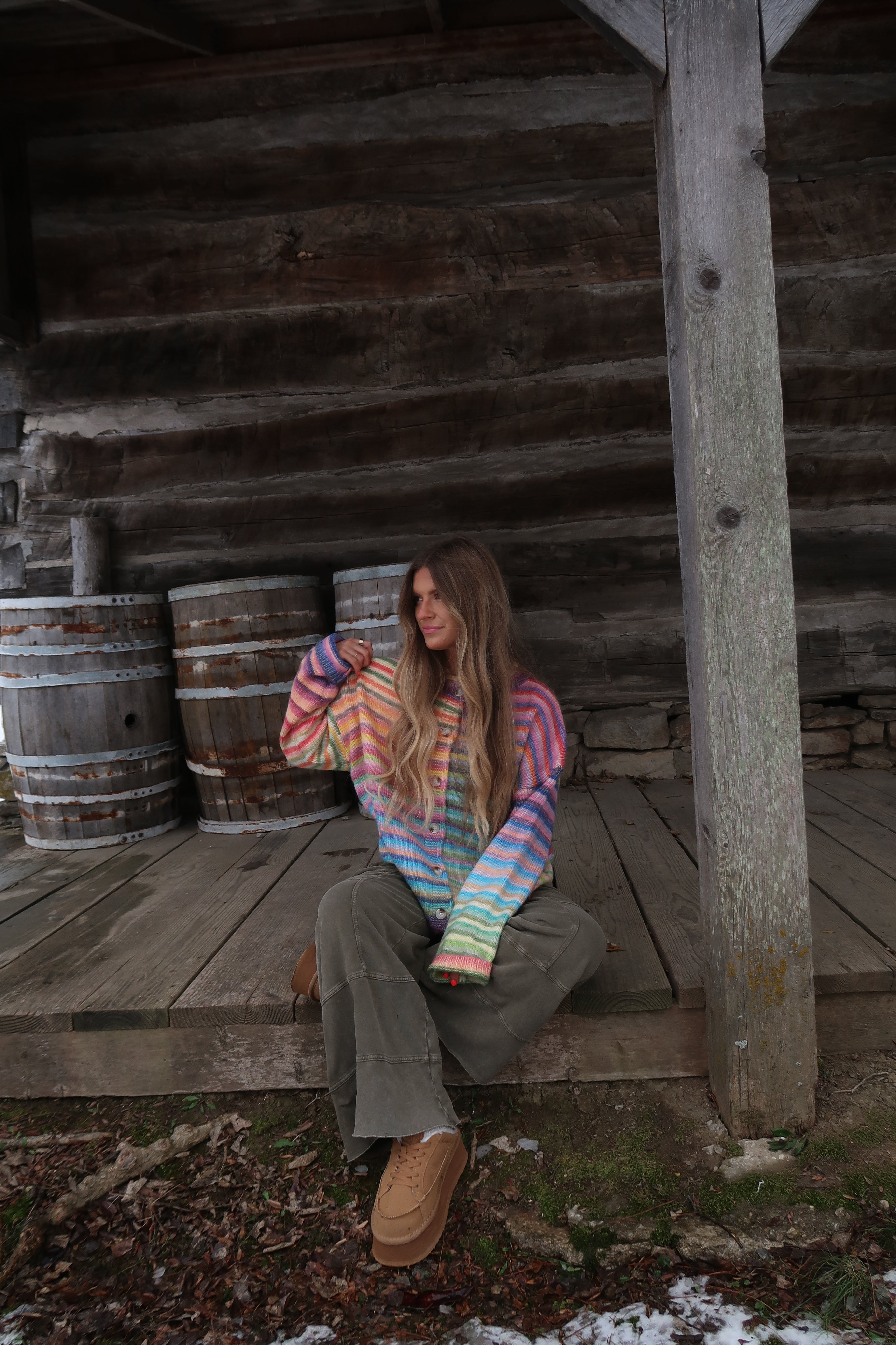 Crisp Air Stripe Cardigan – Maddy Jae