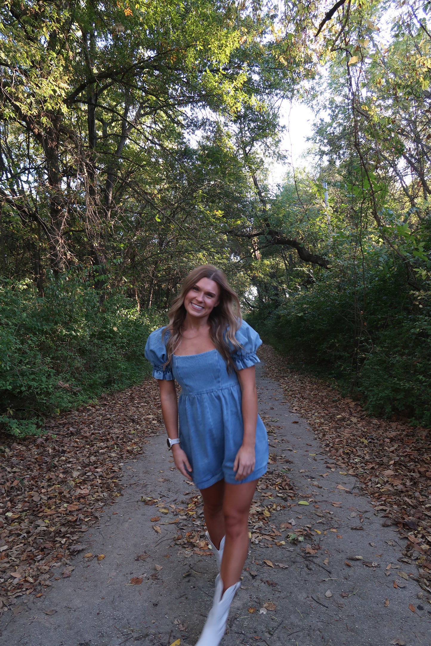 Denim Romper