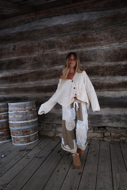 Boho Petal Patchwork Pant