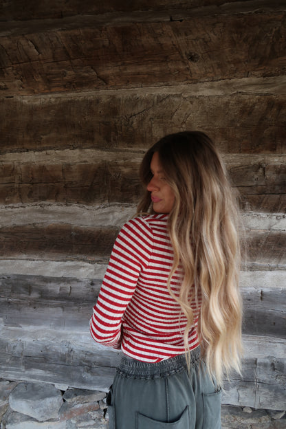 Ruby Stripe Sweater Long Slv