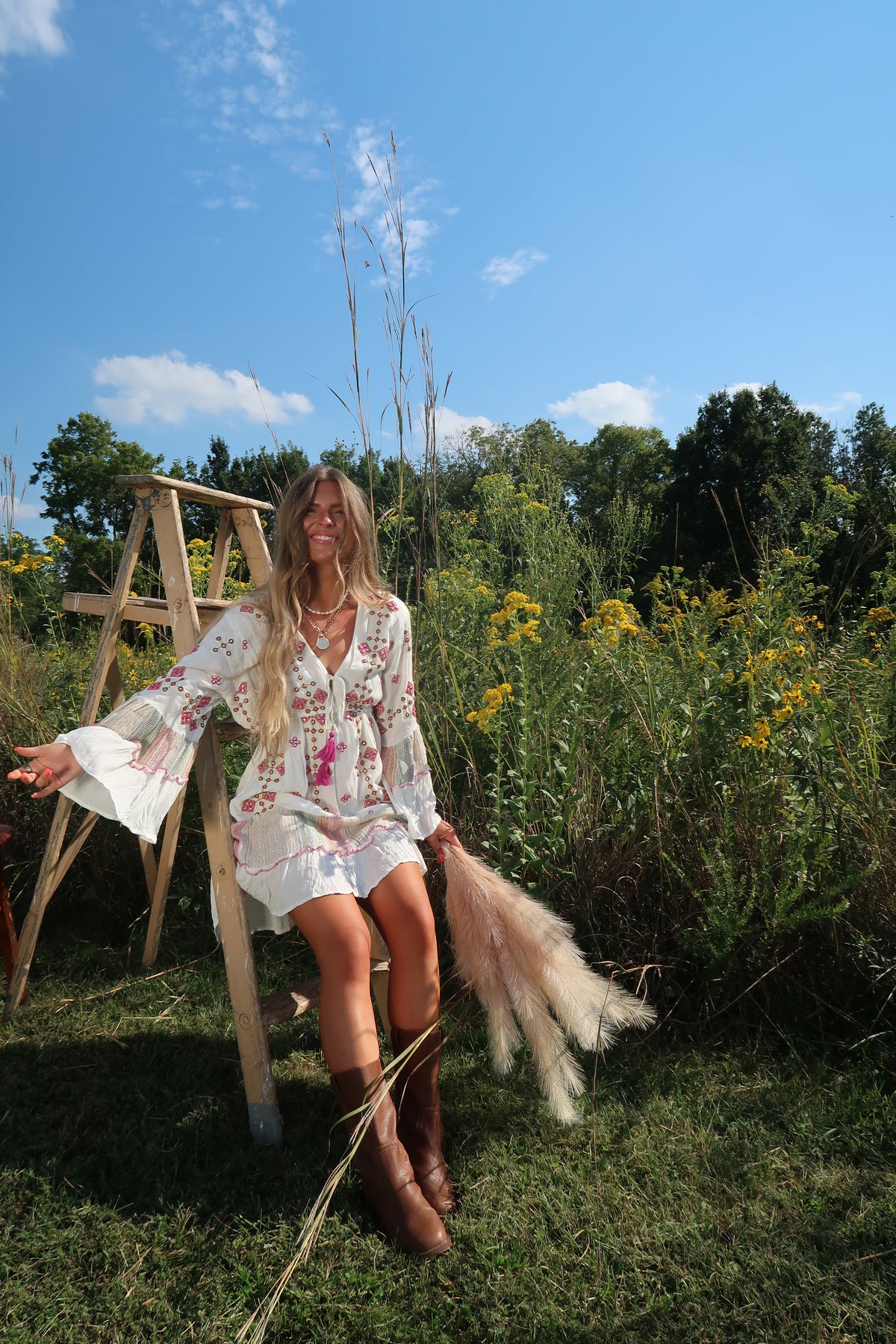 Sunset Haze Shimmer Dress