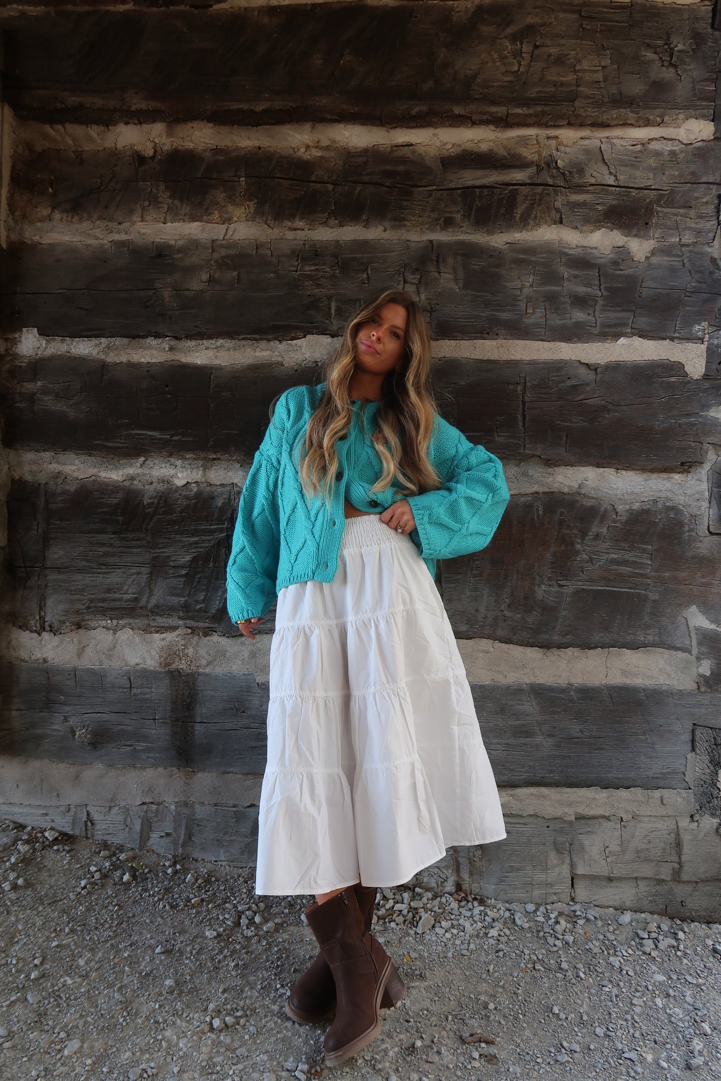 Buttercream Midi Skirt