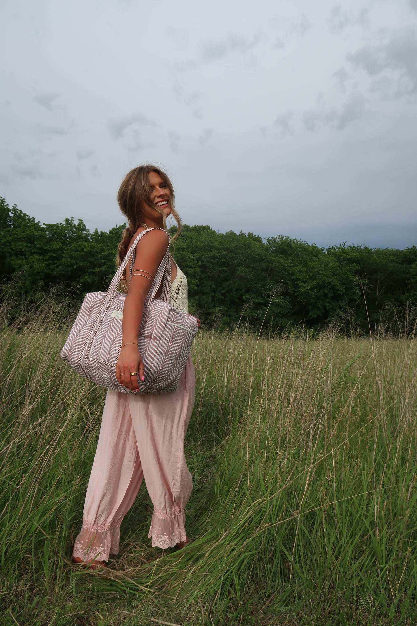 Zoey Quilted Duffle Bag