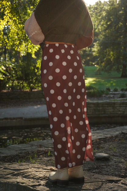 Janice Dot Maxi Skirt