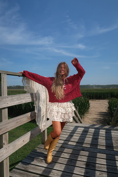 Cut Flower Tiered Skort