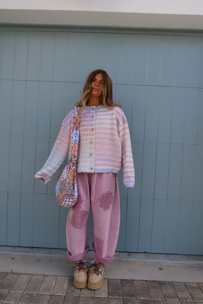 Spring Air Stripe Cardigan