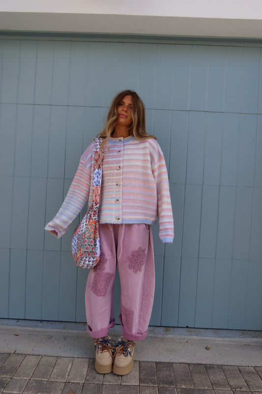 Spring Air Stripe Cardigan