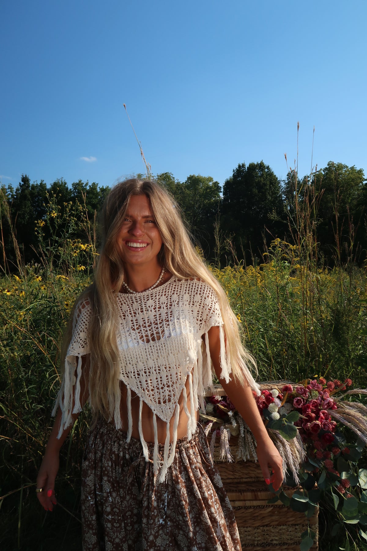 Acorn Fringe Poncho
