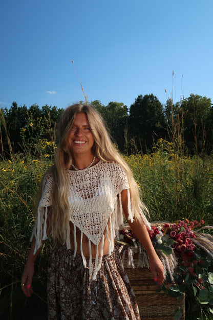 Acorn Fringe Poncho