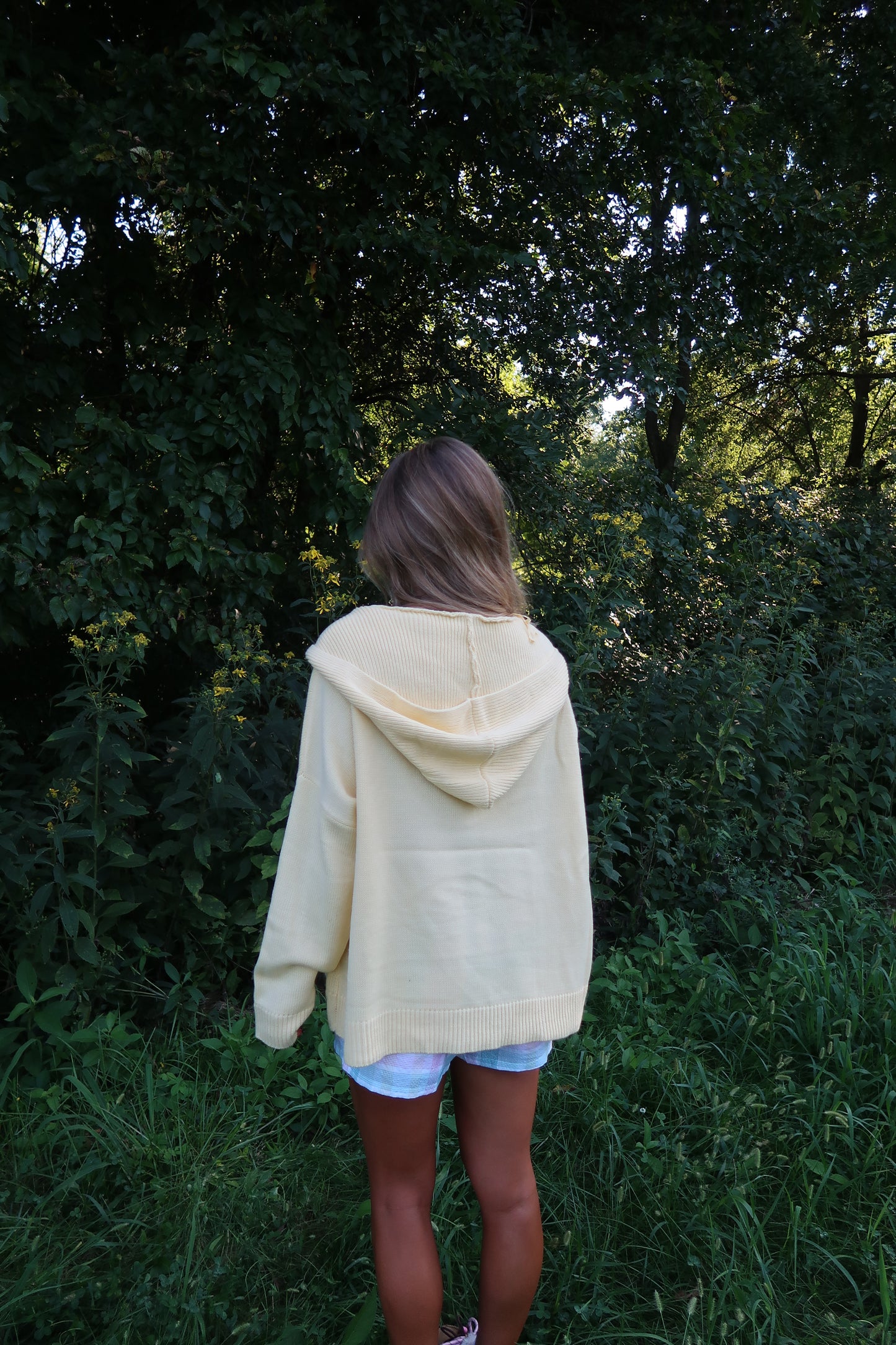 Butter Boxy Knit Hoodie