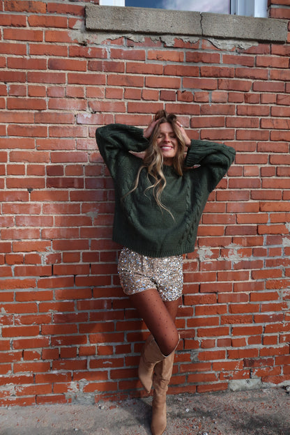 Mistletoe Cable Knit Sweater