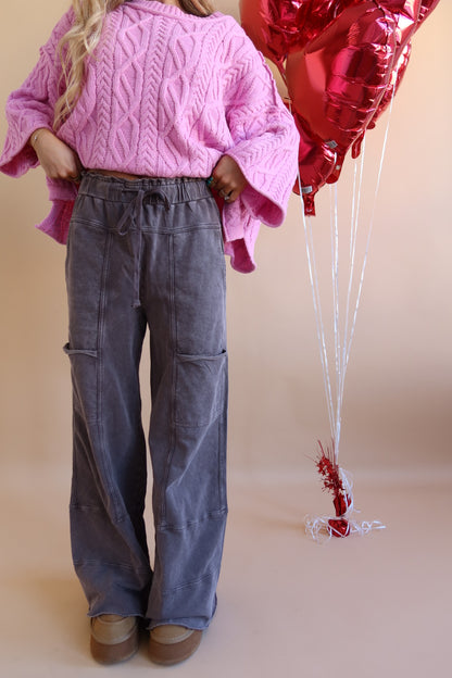 Chocolate Wide Cargo Leg Pant